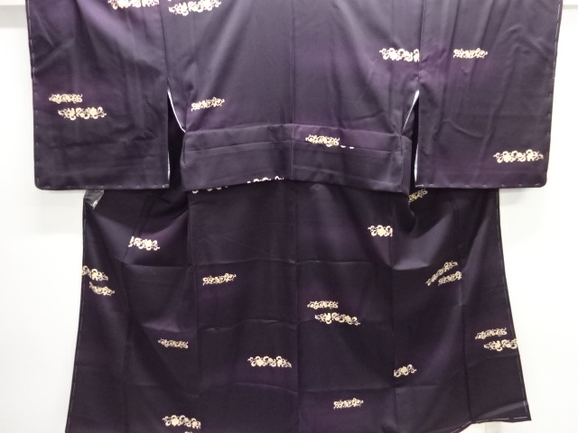 花唐草模様暈し小紋着物